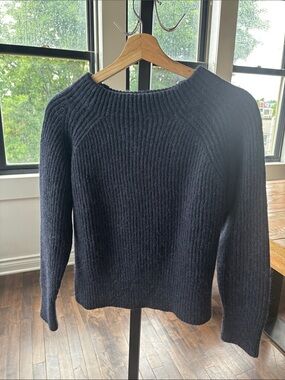 soeur Ribbed Crewneck Sweater blue